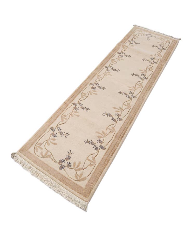 Detail image of  2' 7 x 9' 8  Hand Knotted Darya Wool Runner Rug