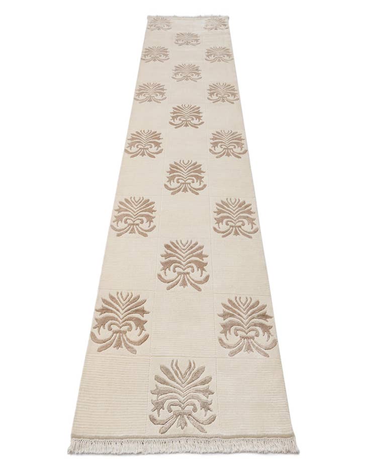 Detail image of  3' 3 x 13' 4  Hand Knotted Darya Wool Runner Rug