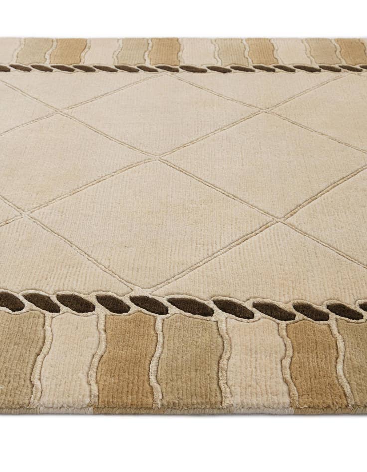 Detail image of  3' 3 x 13'  Hand Knotted Darya Wool Runner Rug