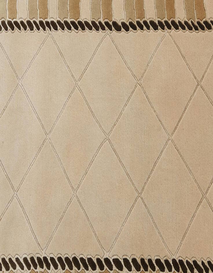 Detail image of  3' 3 x 13'  Hand Knotted Darya Wool Runner Rug