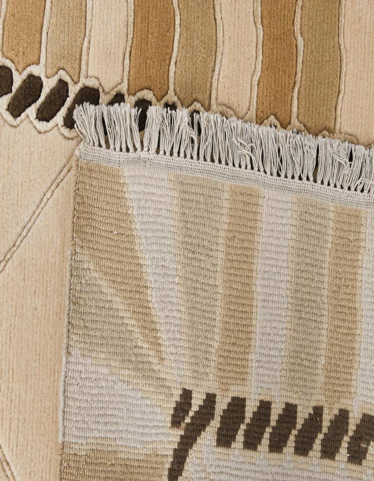 Detail image of  3' 3 x 13'  Hand Knotted Darya Wool Runner Rug