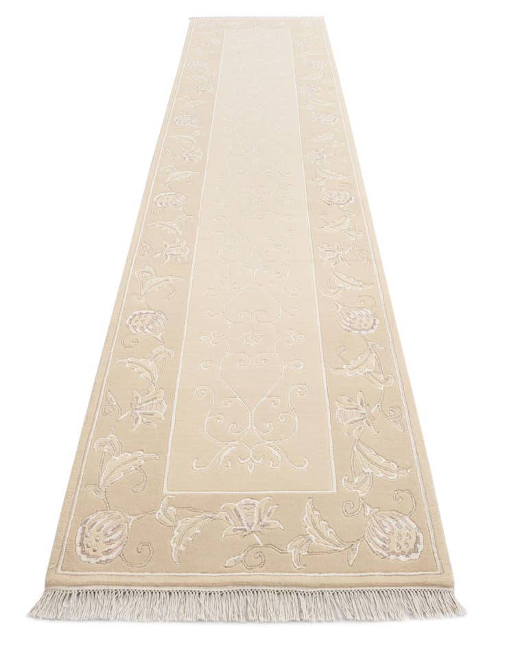 Detail image of  3' 1 x 13' 3  Hand Knotted Darya Wool Runner Rug