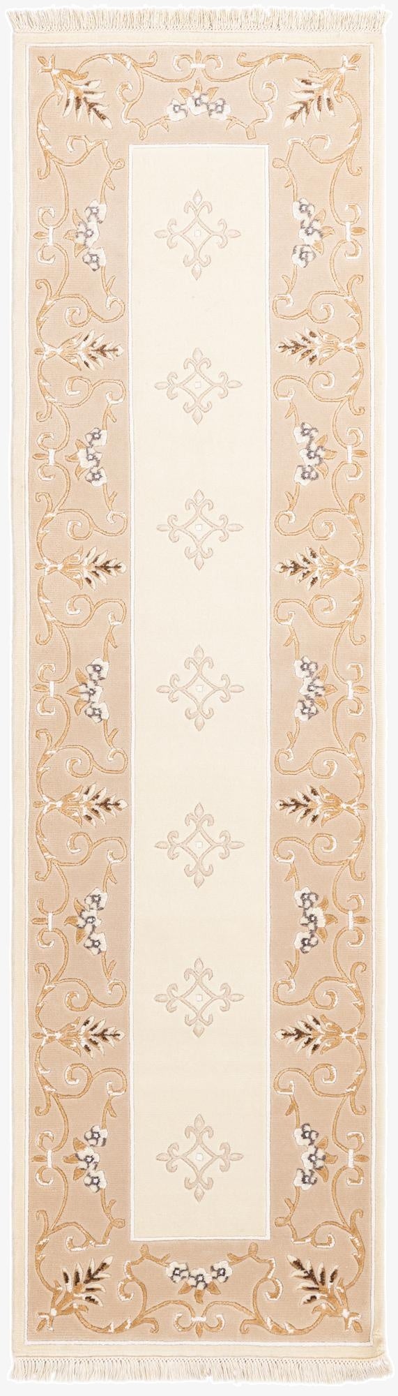  2' 9 x 9' 9  Hand Knotted Darya Wool Runner Rug