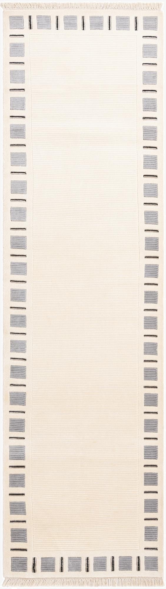  2' 8 x 9' 8  Hand Knotted Darya Wool Runner Rug