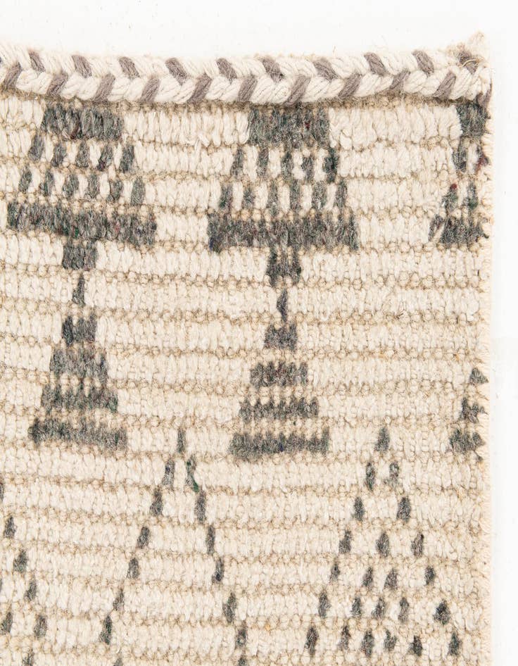 Detail image of  2' 7 x 10' 2  Hand Knotted Moroccan Wool Runner Rug
