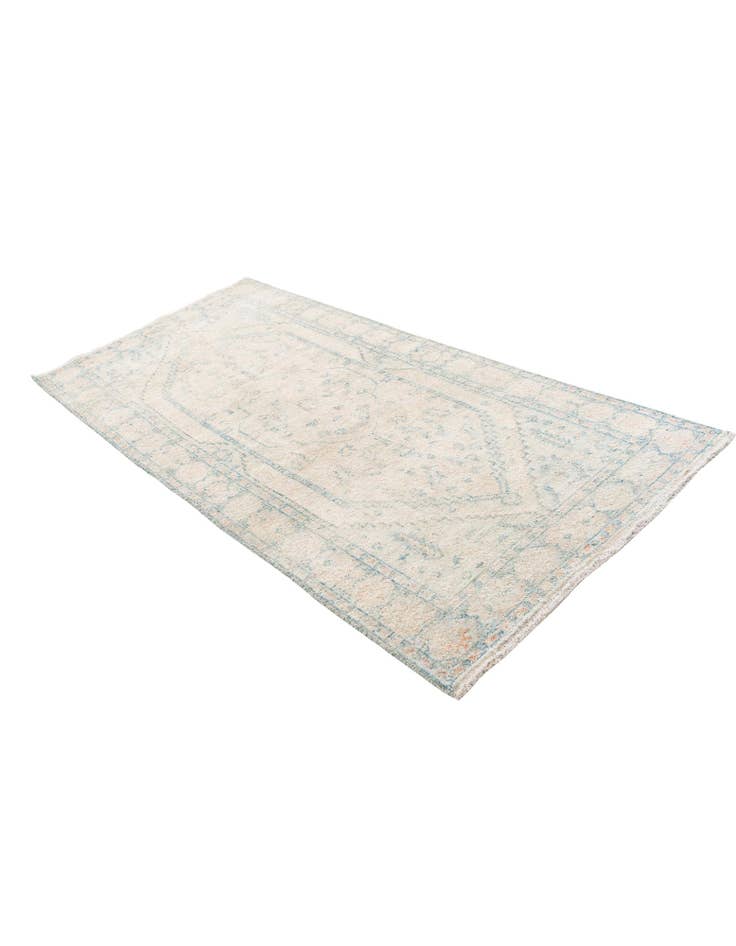 Detail image of  3' 10 x 8' 3  Hand Knotted Moroccan Wool Runner Rug