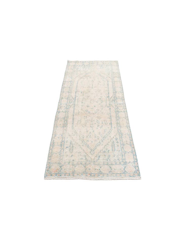 Detail image of  3' 10 x 8' 3  Hand Knotted Moroccan Wool Runner Rug