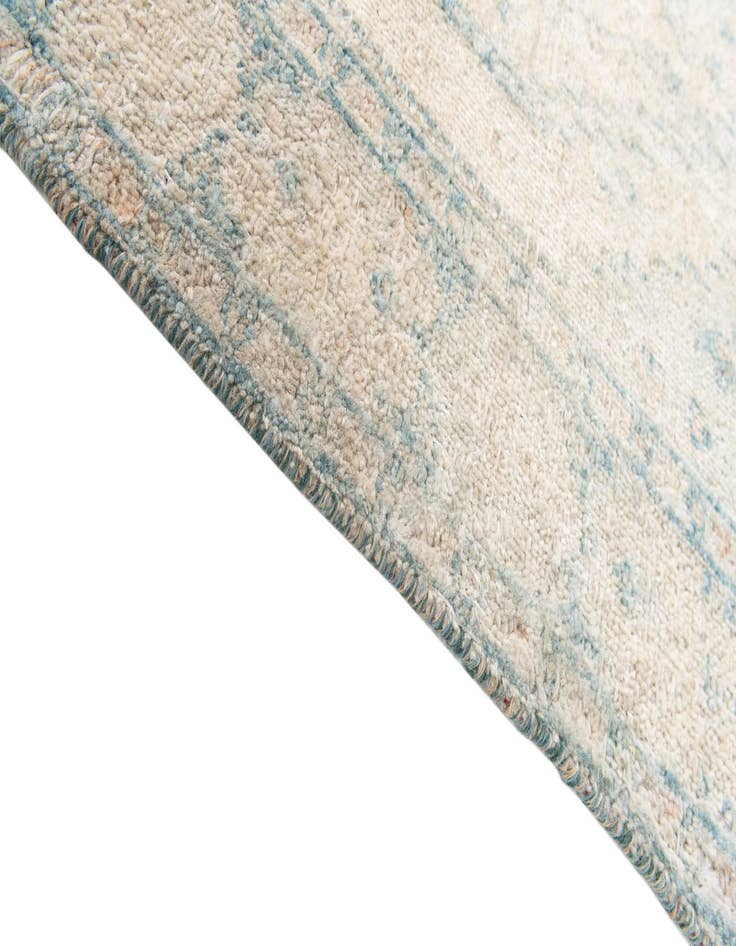 Detail image of  3' 10 x 8' 3  Hand Knotted Moroccan Wool Runner Rug