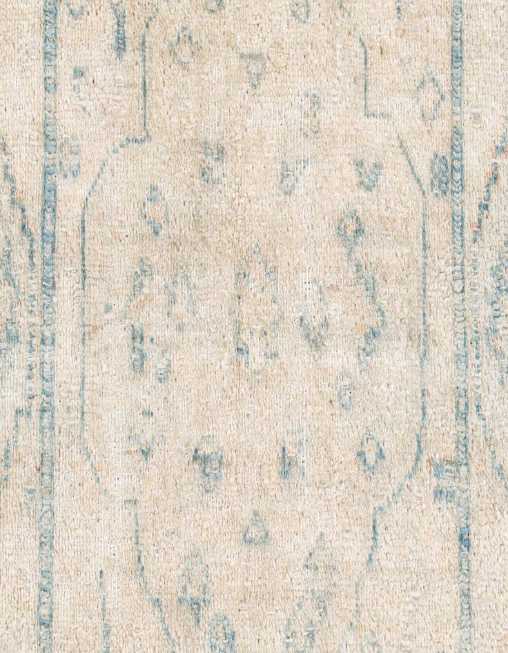 Detail image of  3' 10 x 8' 3  Hand Knotted Moroccan Wool Runner Rug