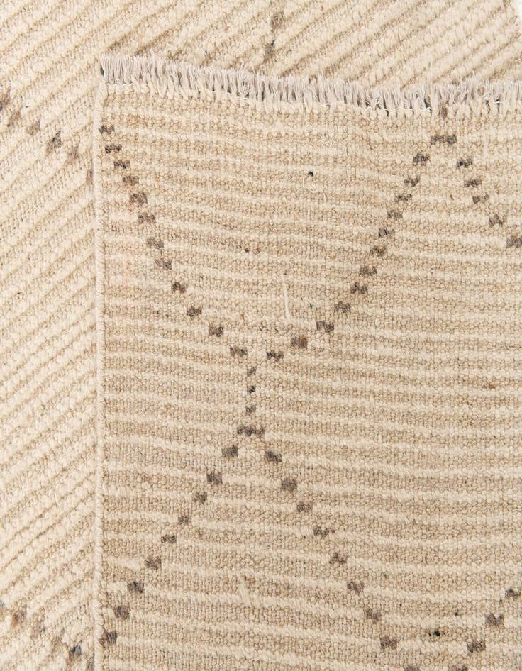 Detail image of  2' 3 x 16' 7  Hand Knotted Moroccan Wool Runner Rug
