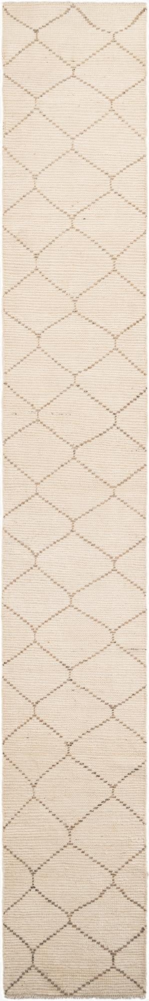  2' 3 x 16' 7  Hand Knotted Moroccan Wool Runner Rug
