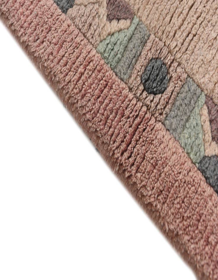 Detail image of  2' 4 x 4' 6  Hand Knotted Nepal Wool Runner Rug