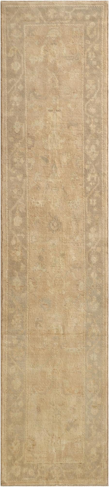  2' 8 x 11' 10  Hand Knotted Oushak Wool Runner Rug