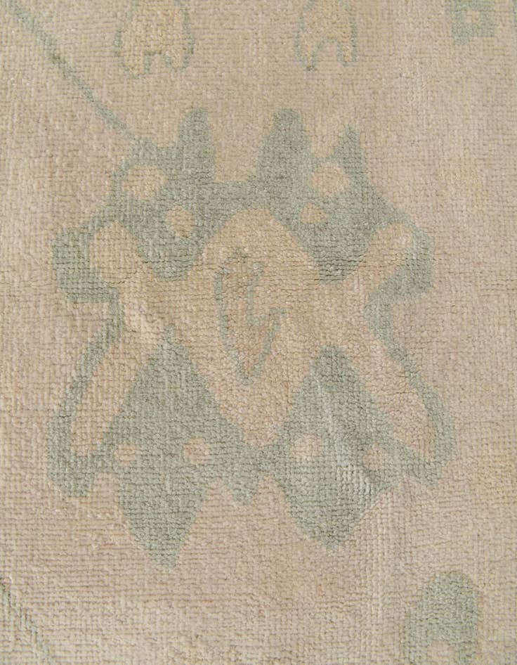 Detail image of  2' 8 x 11' 11  Hand Knotted Oushak Wool Runner Rug