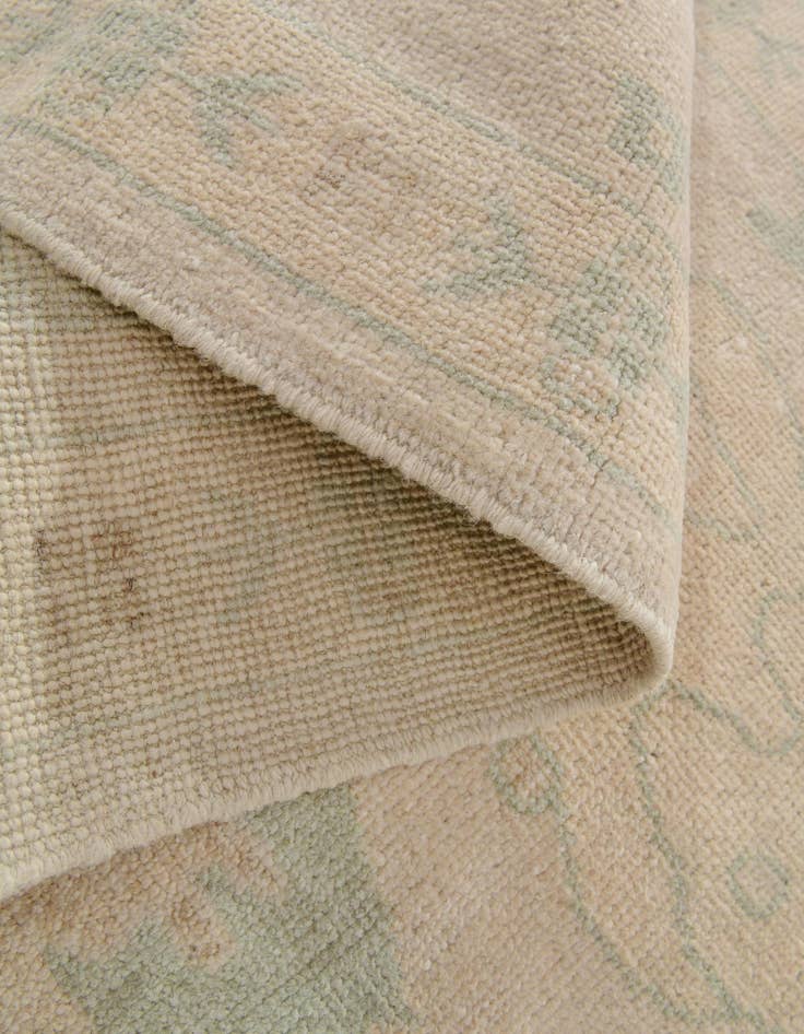 Detail image of  2' 8 x 11' 11  Hand Knotted Oushak Wool Runner Rug