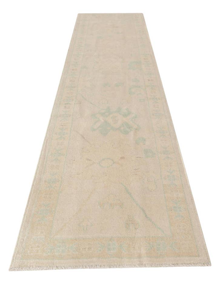 Detail image of  2' 8 x 11' 11  Hand Knotted Oushak Wool Runner Rug