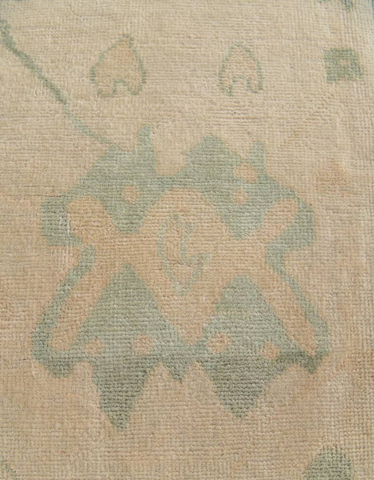 Detail image of 2' 9 x 9' 8 Hand Knotted Oushak Wool Runner Rug