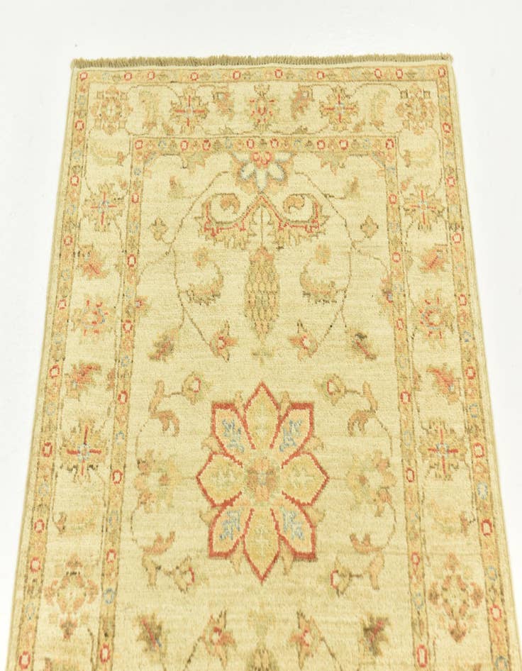 Detail image of  2' 6 x 6' 9  Hand Knotted Peshawar Ziegler Runner Rug