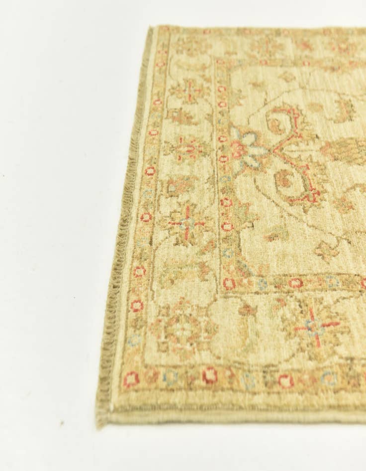 Detail image of  2' 6 x 6' 9  Hand Knotted Peshawar Ziegler Runner Rug