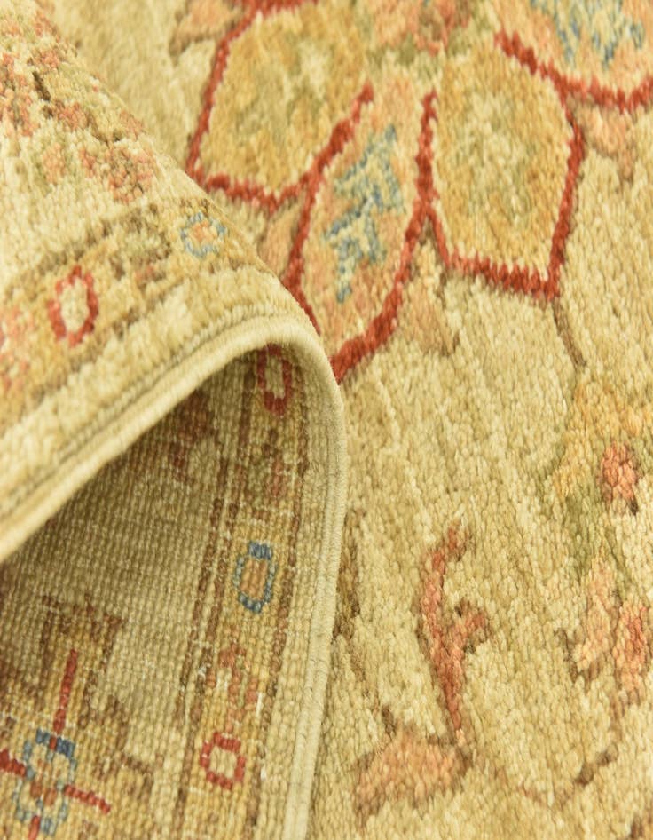 Detail image of  2' 6 x 6' 9  Hand Knotted Peshawar Ziegler Runner Rug