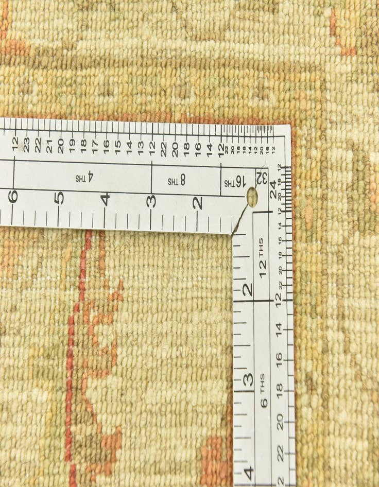 Detail image of  2' 7 x 6' 6  Hand Knotted Peshawar Ziegler Runner Rug