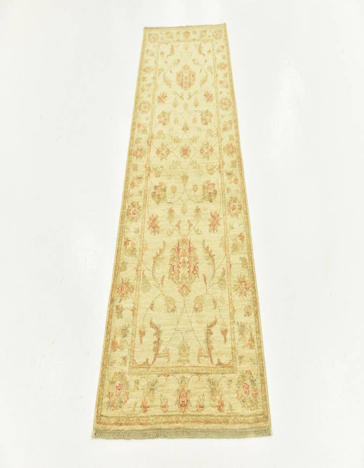 Detail image of  2' 7 x 6' 6  Hand Knotted Peshawar Ziegler Runner Rug