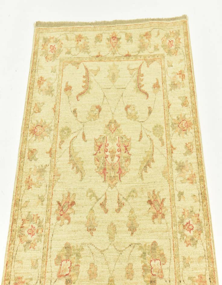 Detail image of  2' 7 x 6' 6  Hand Knotted Peshawar Ziegler Runner Rug