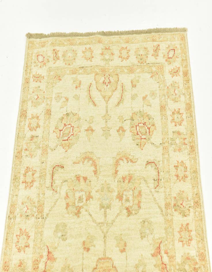 Detail image of  2' 6 x 6' 7  Hand Knotted Peshawar Ziegler Runner Rug