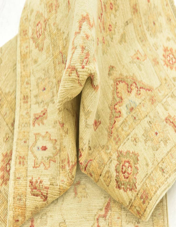 Detail image of  2' 6 x 6' 5  Hand Knotted Peshawar Ziegler Runner Rug