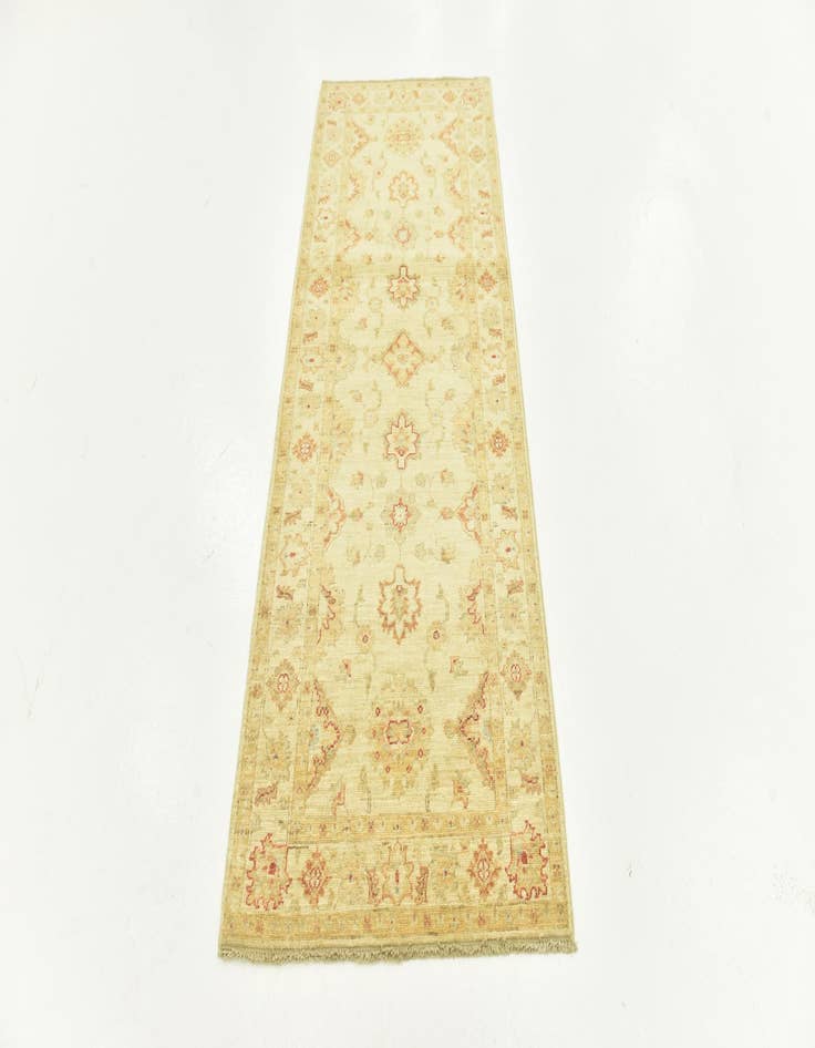 Detail image of  2' 6 x 6' 5  Hand Knotted Peshawar Ziegler Runner Rug