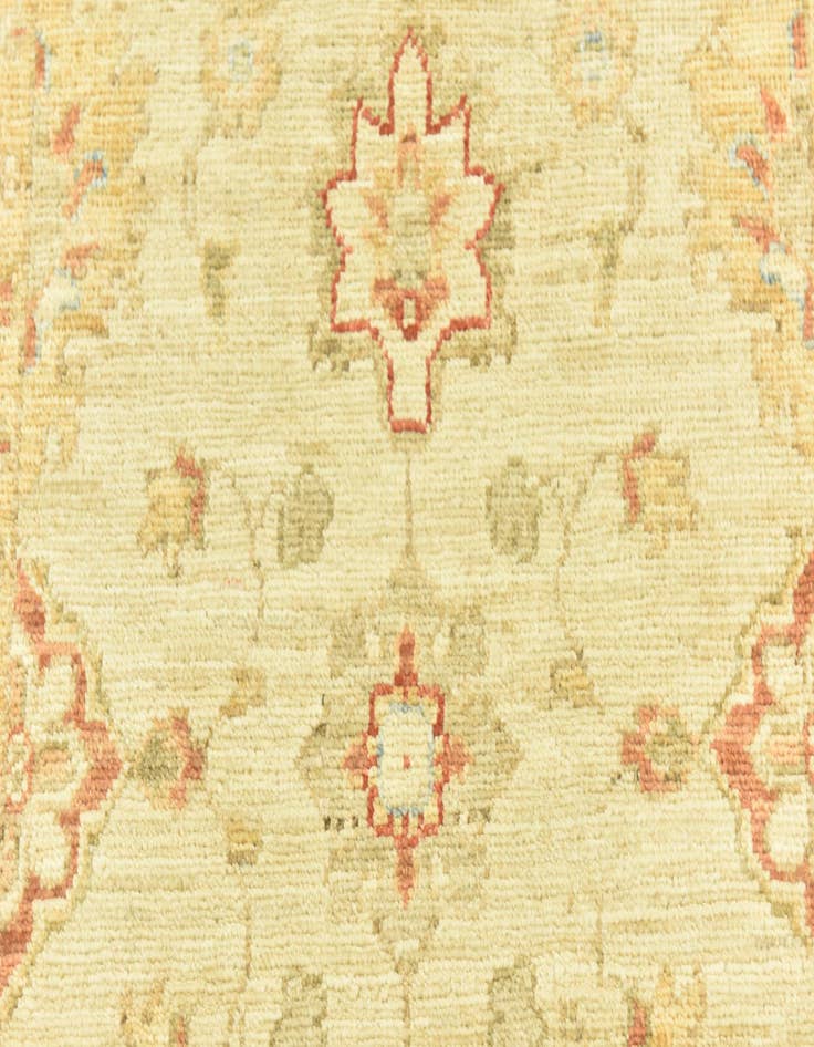 Detail image of  2' 6 x 6' 5  Hand Knotted Peshawar Ziegler Runner Rug