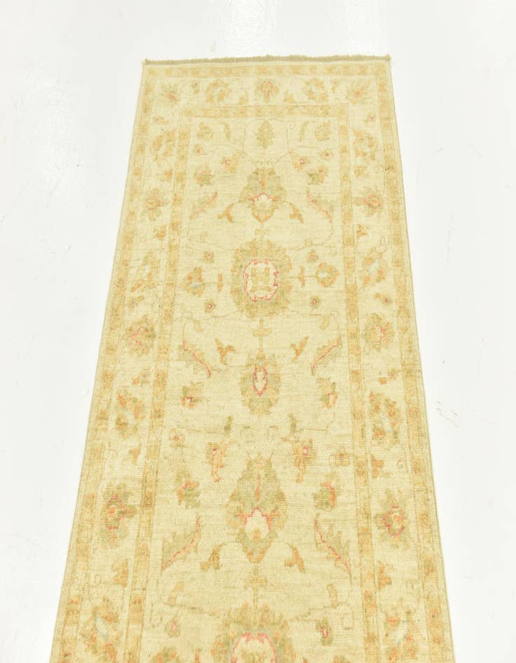 Detail image of  2' 8 x 16' 5  Hand Knotted Peshawar Ziegler Runner Rug