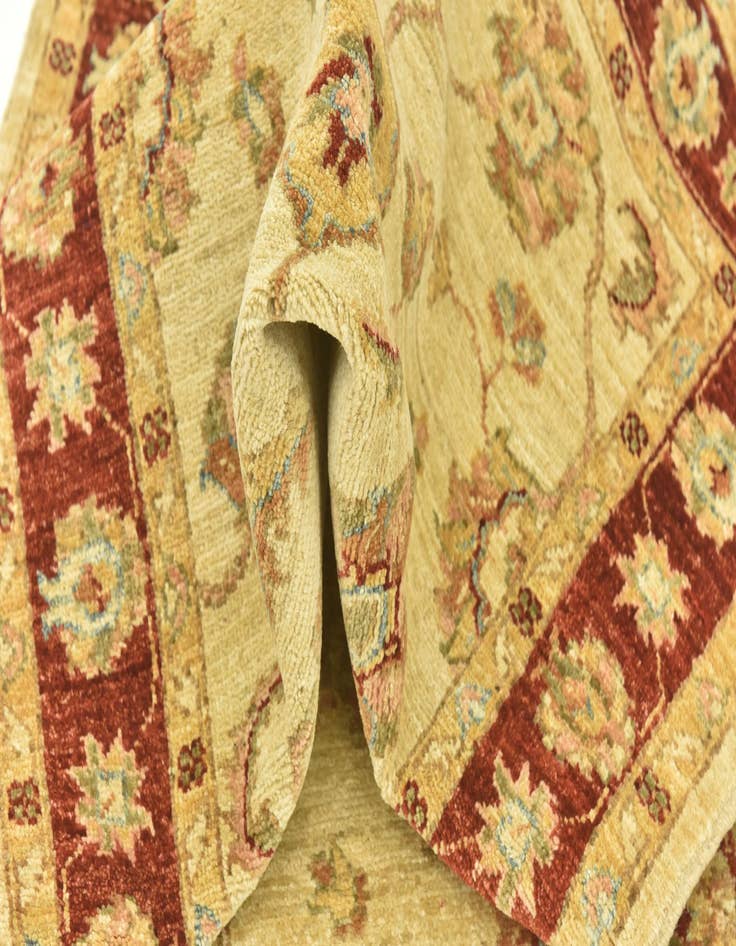 Detail image of  2' 9 x 11' 1  Hand Knotted Peshawar Ziegler Runner Rug