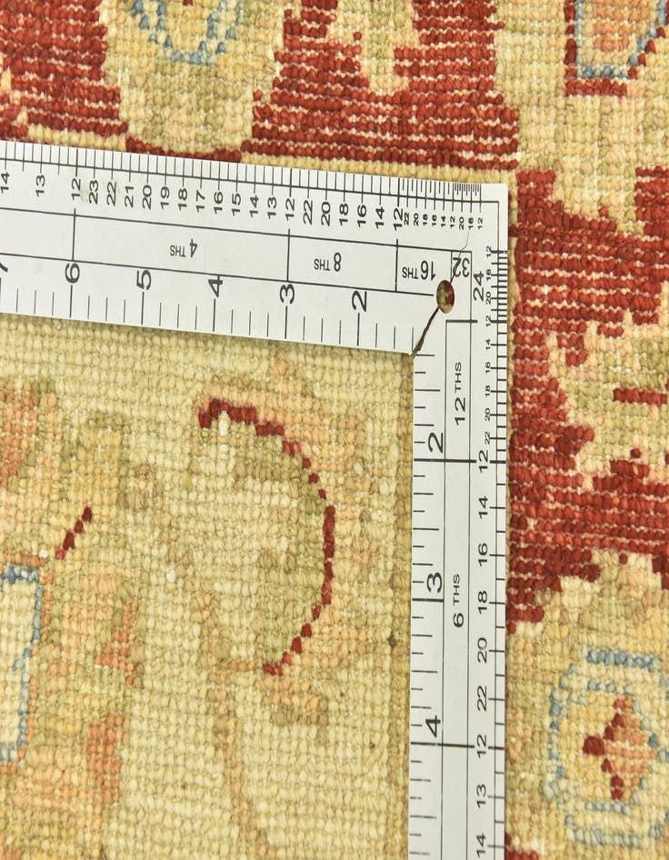 Detail image of  2' 9 x 11' 1  Hand Knotted Peshawar Ziegler Runner Rug