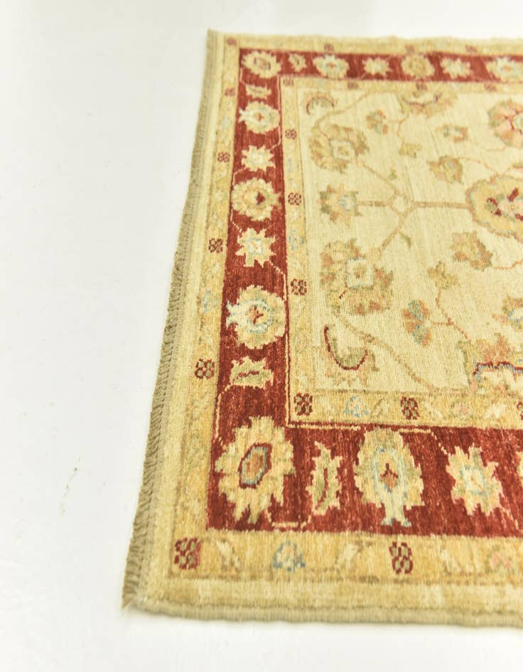 Detail image of  2' 9 x 11' 1  Hand Knotted Peshawar Ziegler Runner Rug