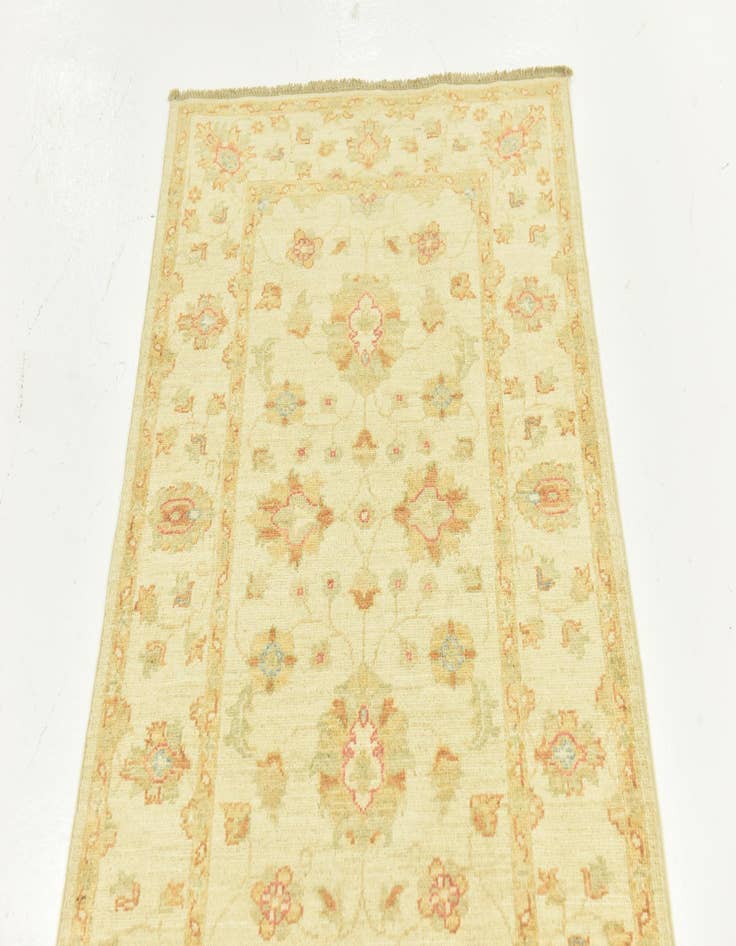 Detail image of  2' 9 x 16' 3  Hand Knotted Peshawar Ziegler Runner Rug