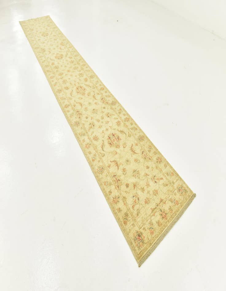 Detail image of  2' 8 x 16'  Hand Knotted Peshawar Ziegler Runner Rug