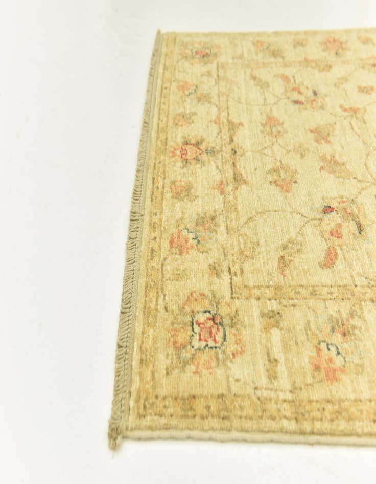 Detail image of  2' 8 x 16'  Hand Knotted Peshawar Ziegler Runner Rug