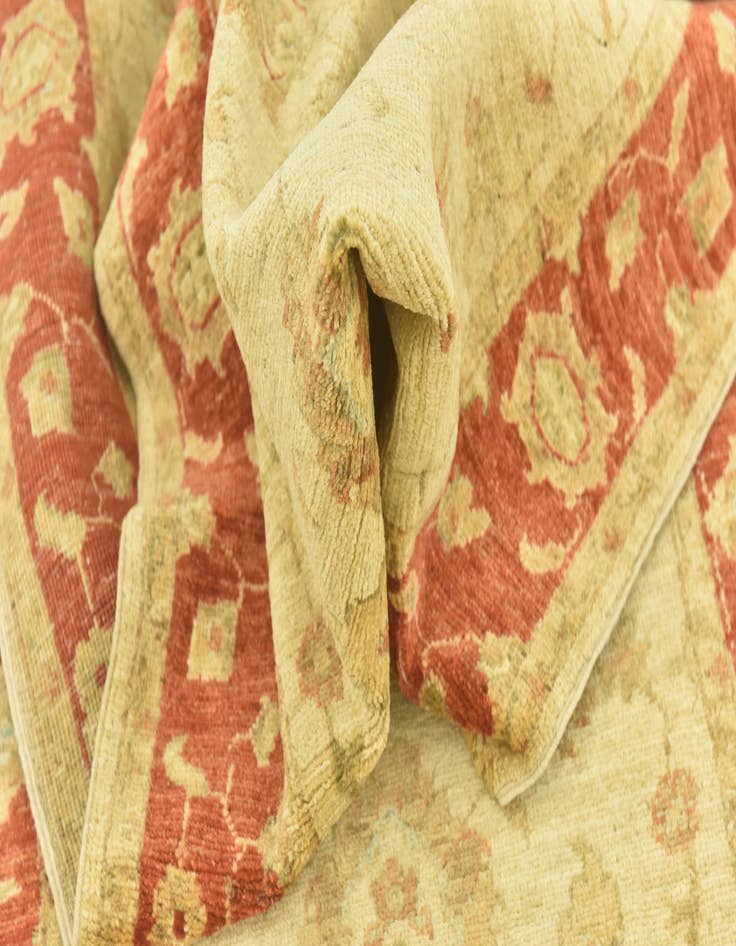 Detail image of  2' 8 x 22' 5  Hand Knotted Peshawar Ziegler Runner Rug