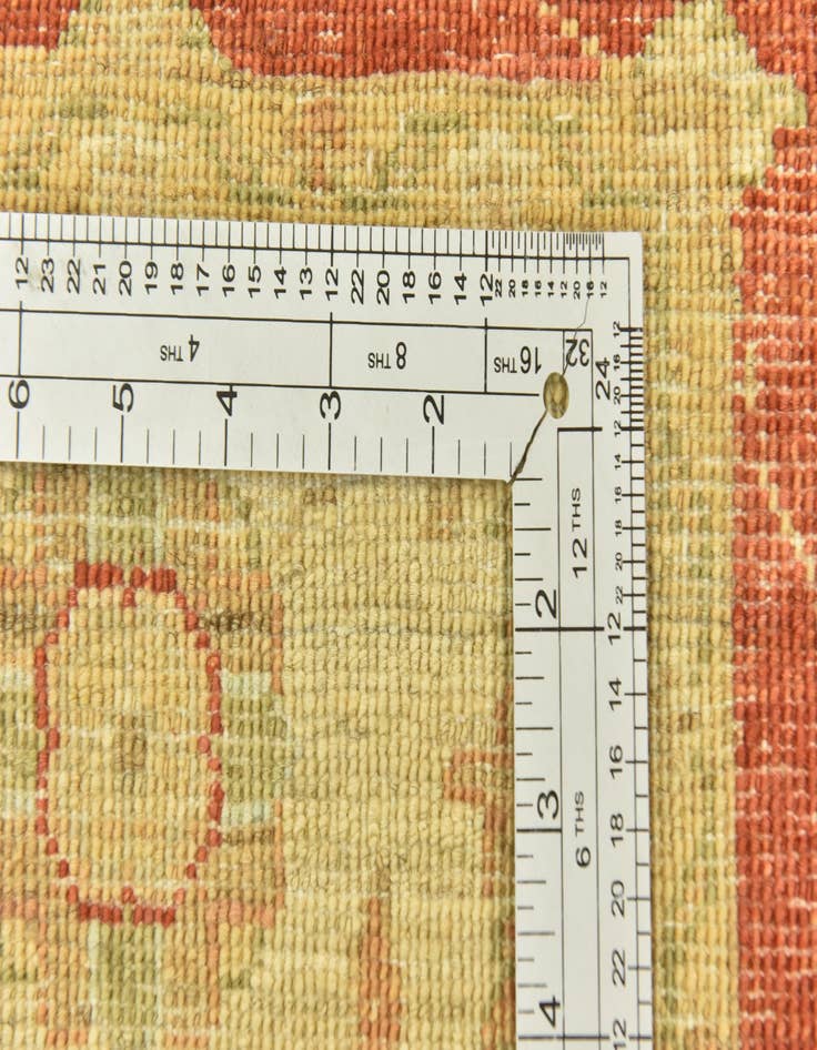 Detail image of  2' 8 x 22' 5  Hand Knotted Peshawar Ziegler Runner Rug