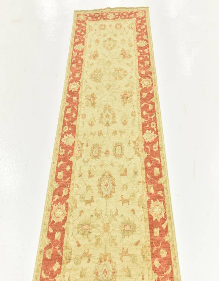 Detail image of  2' 8 x 22' 5  Hand Knotted Peshawar Ziegler Runner Rug