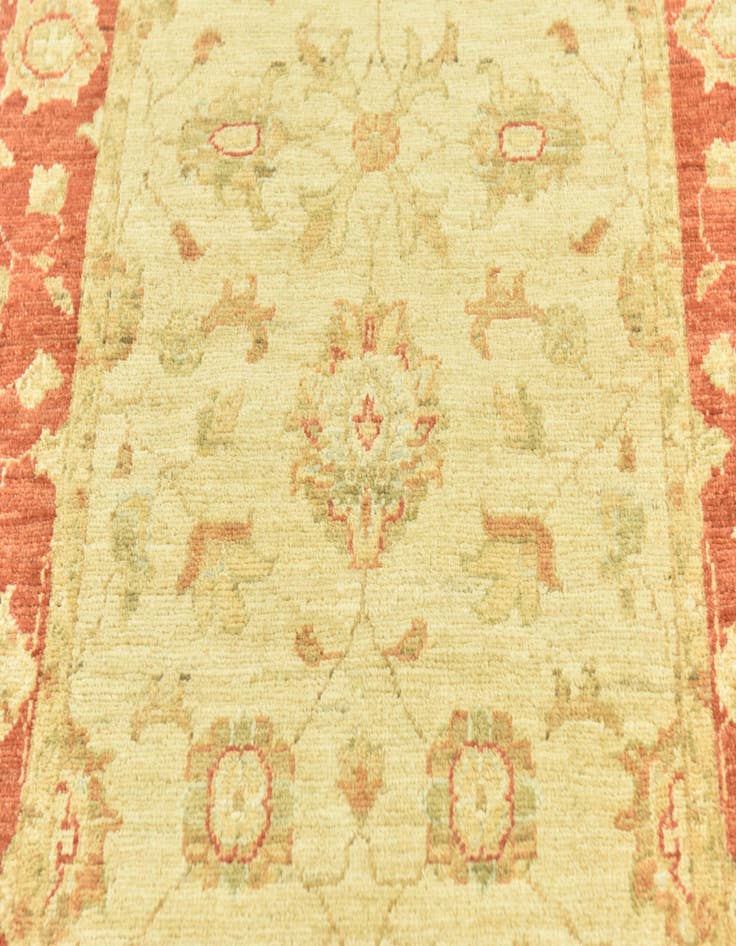 Detail image of  2' 8 x 22' 5  Hand Knotted Peshawar Ziegler Runner Rug