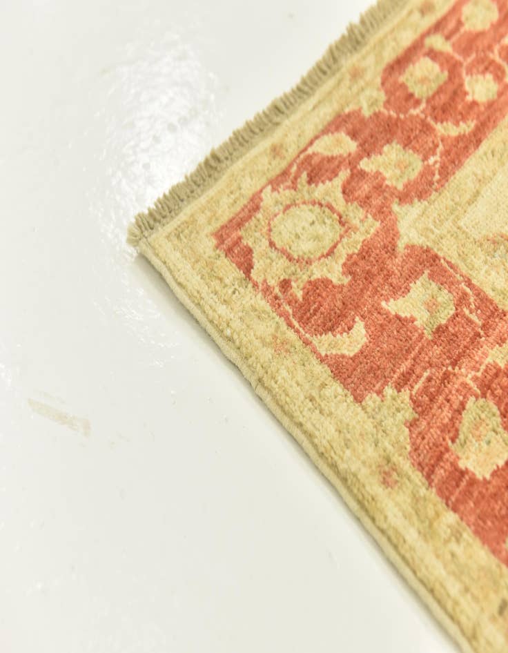 Detail image of  2' 8 x 22' 5  Hand Knotted Peshawar Ziegler Runner Rug