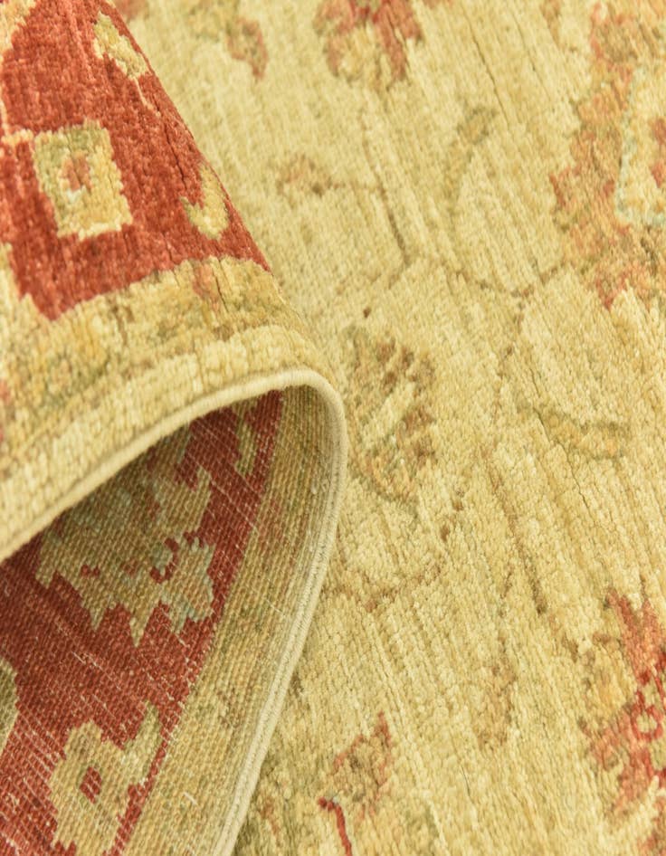 Detail image of  2' 8 x 22' 5  Hand Knotted Peshawar Ziegler Runner Rug