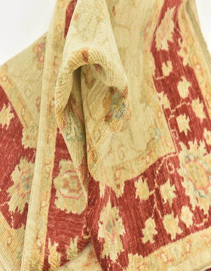 Detail image of  2' 7 x 16' 1  Hand Knotted Peshawar Ziegler Runner Rug