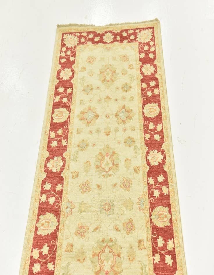 Detail image of  2' 7 x 16' 1  Hand Knotted Peshawar Ziegler Runner Rug