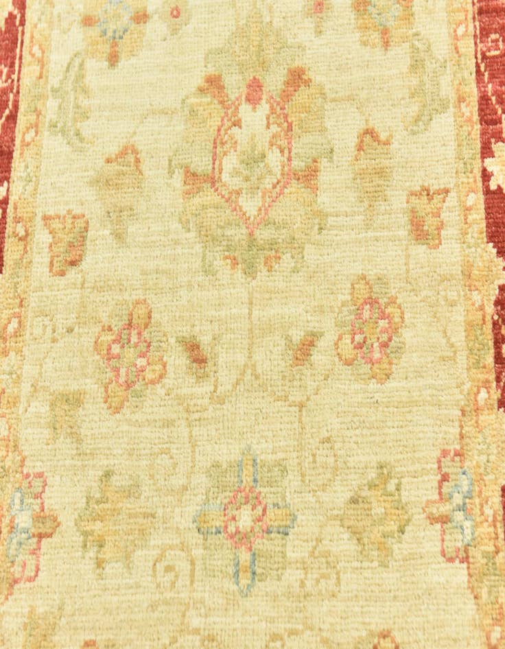 Detail image of  2' 7 x 16' 1  Hand Knotted Peshawar Ziegler Runner Rug