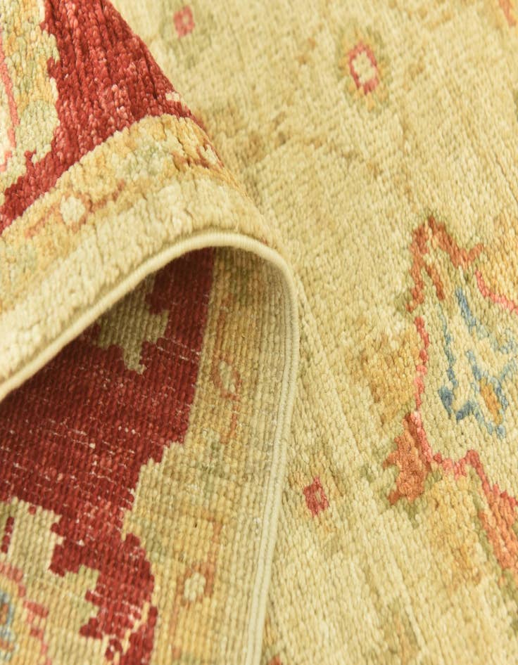 Detail image of  2' 7 x 16' 1  Hand Knotted Peshawar Ziegler Runner Rug