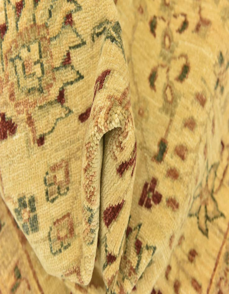 Detail image of  4' 4 x 17' 5  Hand Knotted Peshawar Ziegler Runner Rug