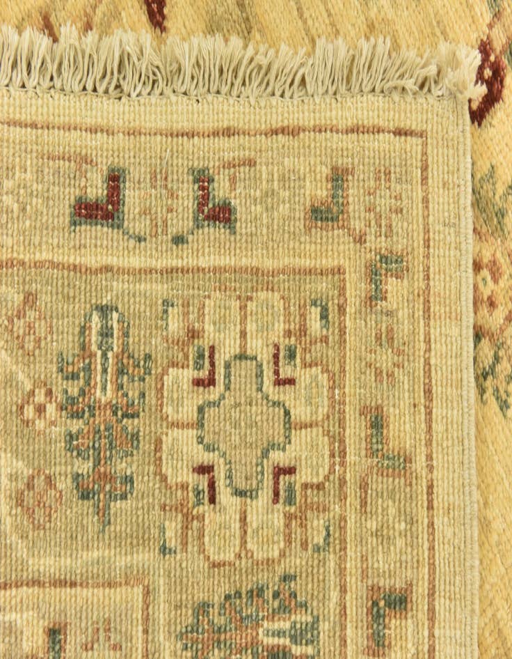 Detail image of  4' 4 x 17' 5  Hand Knotted Peshawar Ziegler Runner Rug